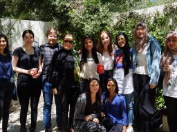 Arabic students with Dr Al-Tamimi